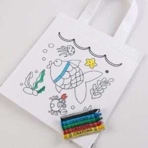 Τσάντα παιδική με σχέδιο για χρωματισμό